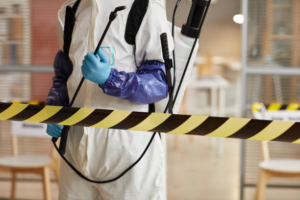 Professional Biohazard Cleanup technician working in Foristell, MO